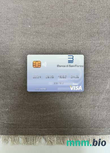 San Marino Banca di San Marino visa obciążyć card wygląd fotograficzny skan PSD + zdjęcie